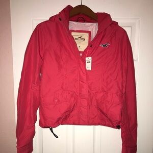 Hollister pink jacket M brand new with tag